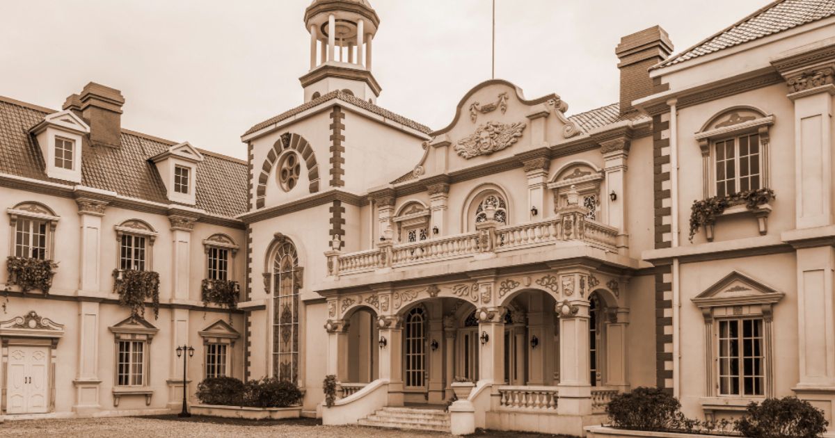 This image showcases Lilley House, highlighting its historic architecture, charming exterior, and landscaped setting.