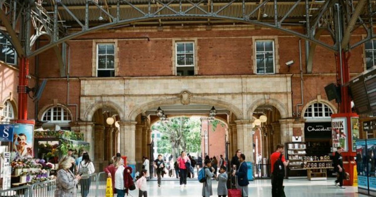 Lost property office at Great Western Railway station with recovered items