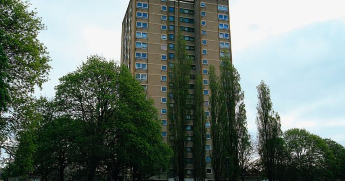 Modern exterior architecture of towergate residentialproperty building
