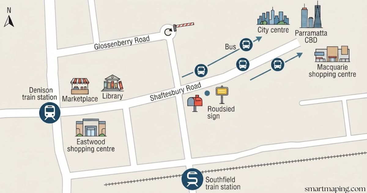 Shaftsbury Rd residential street roadmap