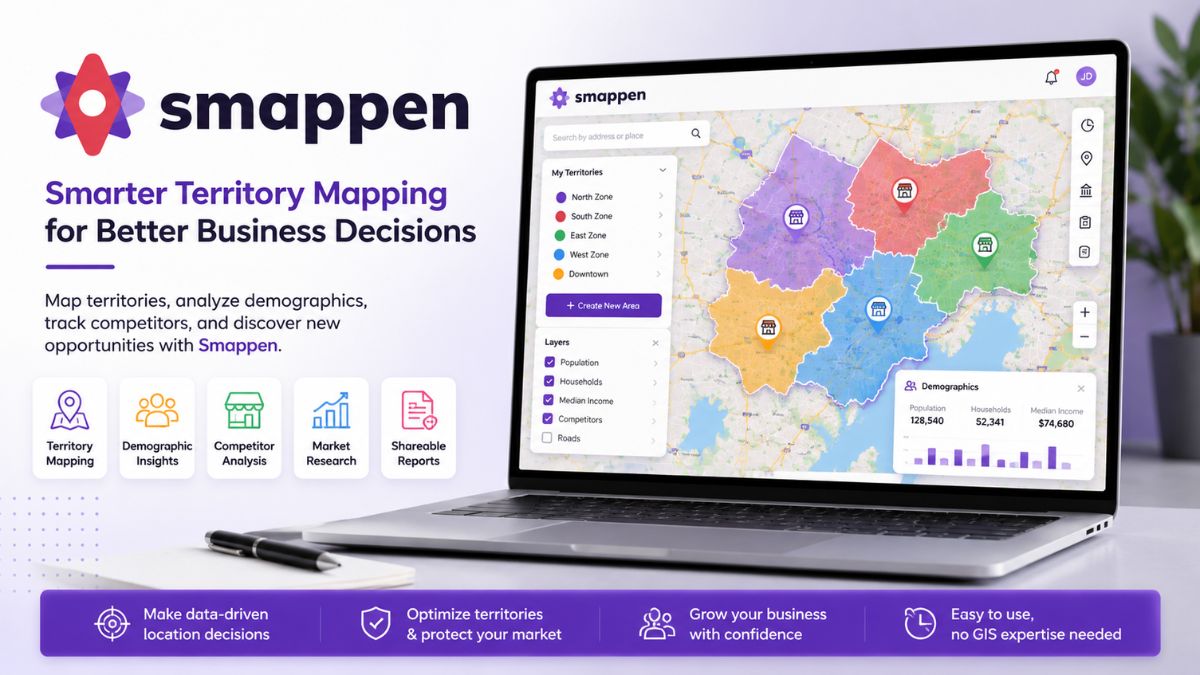 Smappen location mapping and territory planning tool