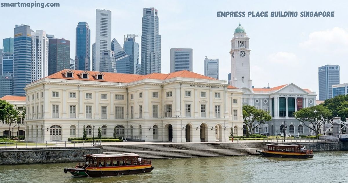 Empress Place Building Singapore with historic architecture and city skyline